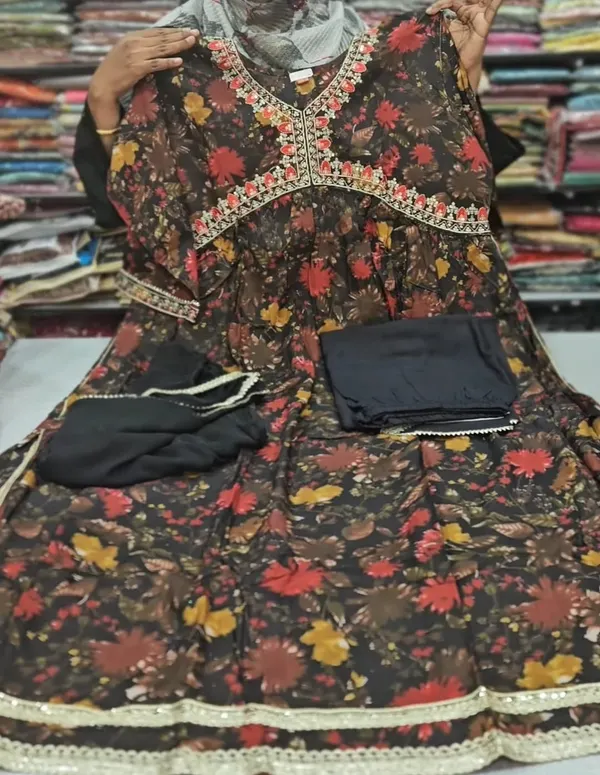 Nayra Cut Kurti with Bottom & Dupatta | TS1827